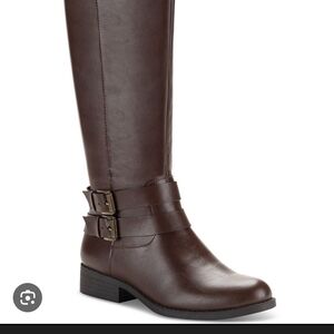 NWT JustFab Dark Brown Over the Knee Boots